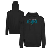 San Jose Sharks Levelwear Podium Carve Pullover Hoodie - Black Hoodies