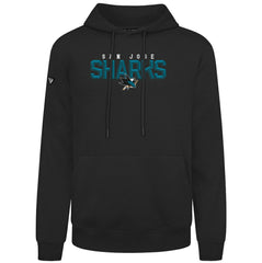 San Jose Sharks Levelwear Podium Carve Pullover Hoodie - Black Hoodies