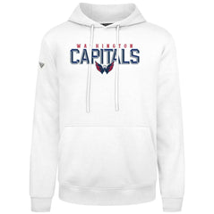 Washington Capitals Levelwear Podium Carve Pullover Hoodie - White Hoodies
