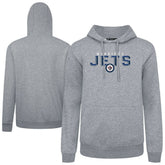 Winnipeg Jets Levelwear Podium Carve Pullover Hoodie - Gray Hoodies