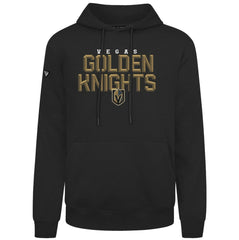 Vegas Golden Knights Levelwear Podium Carve Pullover Hoodie - Black Hoodies