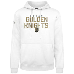 Vegas Golden Knights Levelwear Podium Carve Pullover Hoodie - White Hoodies