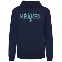 Seattle Kraken Levelwear Podium Carve Pullover Hoodie - Navy Hoodies