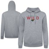 Minnesota Wild Levelwear Podium Carve Pullover Hoodie - Gray Hoodies