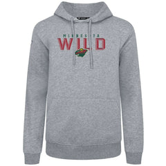 Minnesota Wild Levelwear Podium Carve Pullover Hoodie - Gray Hoodies