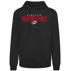 Carolina Hurricanes Levelwear Podium Carve Pullover Hoodie - Black Hoodies