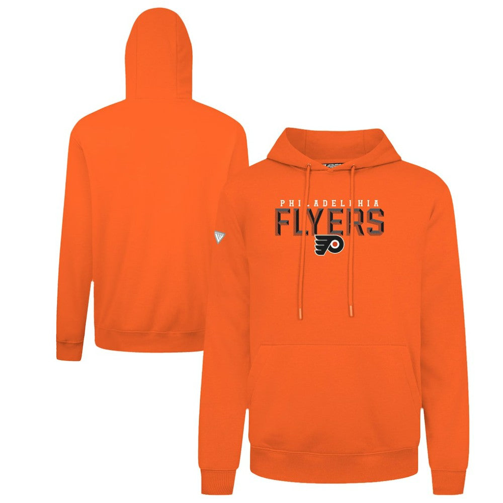 Philadelphia Flyers Levelwear Podium Carve Pullover Hoodie - Orange Hoodies