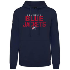 Columbus Blue Jackets Levelwear Podium Carve Pullover Hoodie - Navy Hoodies