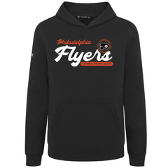 Philadelphia Flyers Levelwear Youth Podium Monument Pullover Hoodie - Black Hoodies