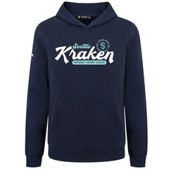 Seattle Kraken Levelwear Youth Podium Monument Pullover Hoodie - Navy Hoodies