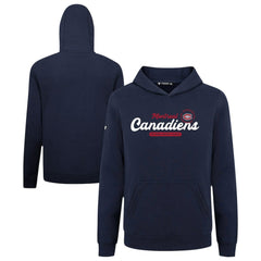 Montreal Canadiens Levelwear Youth Podium Monument Pullover Hoodie - Navy Hoodies