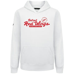 Detroit Red Wings Levelwear Youth Podium Monument Pullover Hoodie - White Hoodies