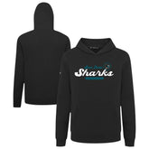 San Jose Sharks Levelwear Youth Podium Monument Pullover Hoodie - Black Hoodies