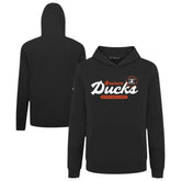 Anaheim Ducks Levelwear Youth Podium Monument Pullover Hoodie - Black Hoodies