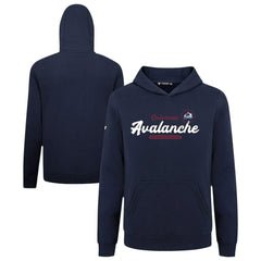 Colorado Avalanche Levelwear Youth Podium Monument Pullover Hoodie - Navy Hoodies