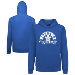 Toronto Maple Leafs Levelwear Youth Podium Banner Arch Pullover Hoodie - Royal Hoodies