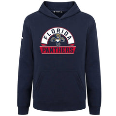 Florida Panthers Levelwear Youth Podium Banner Arch Pullover Hoodie - Navy Hoodies
