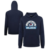 Colorado Avalanche Levelwear Youth Podium Banner Arch Pullover Hoodie - Navy Hoodies