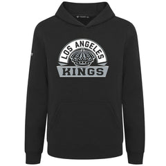 Los Angeles Kings Levelwear Youth Podium Banner Arch Pullover Hoodie - Black Hoodies
