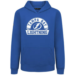 Tampa Bay Lightning Levelwear Youth Podium Banner Arch Pullover Hoodie - Royal Hoodies