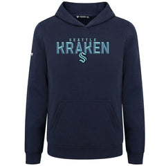 Seattle Kraken Levelwear Youth Podium Carve Pullover Hoodie - Navy Hoodies