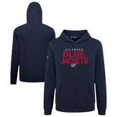 Columbus Blue Jackets Levelwear Youth Podium Carve Pullover Hoodie - Navy Hoodies