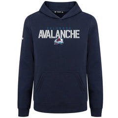 Colorado Avalanche Levelwear Youth Podium Carve Pullover Hoodie - Navy Hoodies