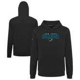 San Jose Sharks Levelwear Youth Podium Carve Pullover Hoodie - Black Hoodies
