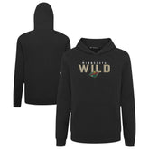 Minnesota Wild Levelwear Youth Podium Carve Pullover Hoodie - Black Hoodies