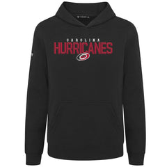 Carolina Hurricanes Levelwear Youth Podium Carve Pullover Hoodie - Black Hoodies