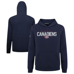 Montreal Canadiens Levelwear Youth Podium Carve Pullover Hoodie - Navy Hoodies