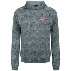 Detroit Red Wings Levelwear Albatross Raglan Pullover Hoodie - Gray Hoodies