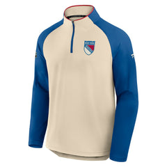 New York Rangers Fanatics 2026 NHL Winter Classic Authentic Pro Quarter-Zip - Natural