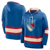 New York Rangers Fanatics 2026 NHL Winter Classic Lace Collar Hoodie - Blue Hoodies