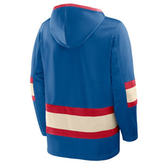 New York Rangers Fanatics 2026 NHL Winter Classic Lace Collar Hoodie - Blue Hoodies