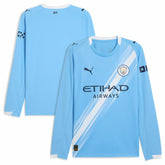 Manchester City 2025/26 Home Replica Long Sleeve Jersey - Sky Blue on sale