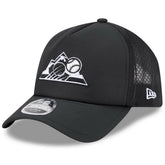 Colorado Rockies 2026 Batting Practice Alternate Apex 9FORTY Adjustable Hat Black