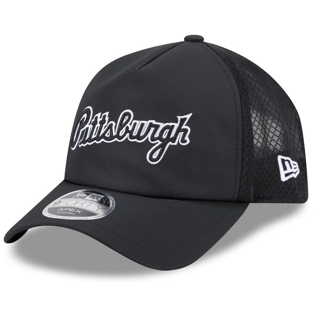 Pittsburgh Pirates 2026 Batting Practice Alternate Apex 9FORTY Adjustable Hat Black