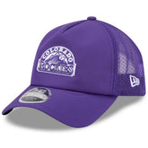 Colorado Rockies 2026 Batting Practice Alternate Apex 9FORTY Adjustable Hat Purple