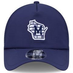 Milwaukee Brewers 2026 Batting Practice Alternate Apex 9FORTY Adjustable Hat Navy