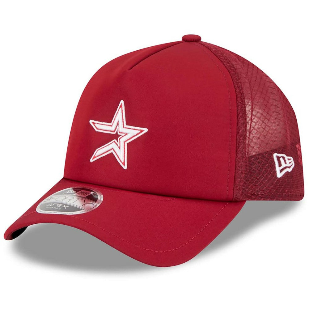 Houston Astros 2026 Batting Practice Alternate Apex 9FORTY Adjustable Hat Red