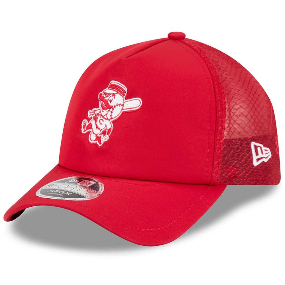 Cincinnati Reds 2026 Batting Practice Alternate Apex 9FORTY Adjustable Hat Red
