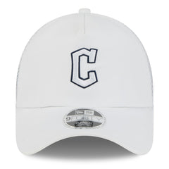 Cleveland Guardians 2026 Batting Practice Apex 9FORTY Adjustable Trucker Hat White
