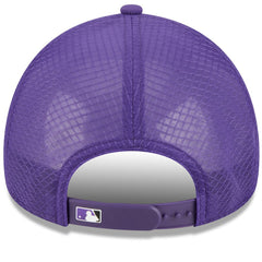 Colorado Rockies 2026 Batting Practice Apex 9FORTY Adjustable Trucker Hat Purple