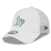 Athletics 2026 Batting Practice Apex 9FORTY Adjustable Trucker Hat White