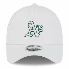Athletics 2026 Batting Practice Apex 9FORTY Adjustable Trucker Hat White