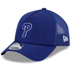 Philadelphia Phillies 2026 Batting Practice Apex 9FORTY Adjustable Trucker Hat Royal