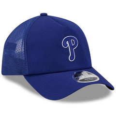 Philadelphia Phillies 2026 Batting Practice Apex 9FORTY Adjustable Trucker Hat Royal
