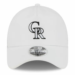 Colorado Rockies 2026 Batting Practice Apex 9FORTY Adjustable Trucker Hat White