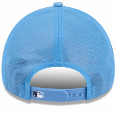 Tampa Bay Rays 2026 Batting Practice Apex 9FORTY Adjustable Trucker Hat Light Blue